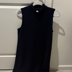 SPANX classic navy mock neck AirEssentials Dress